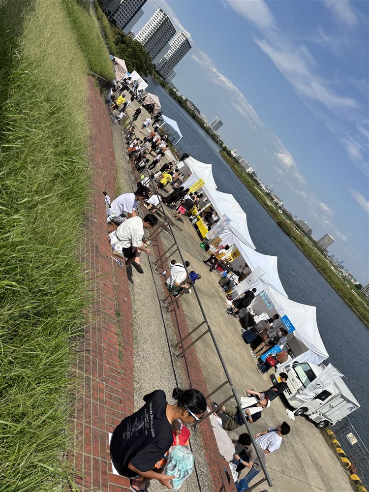 夏祭りエリアの様子